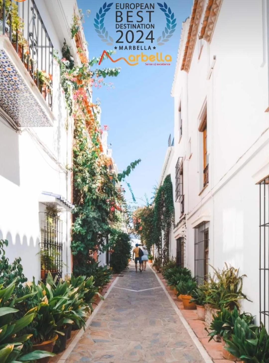 Amazing Front Sea View Studio. Marbella Centre Bagian luar foto